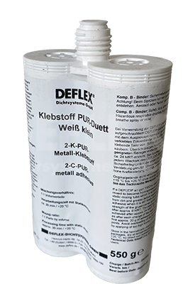 Klebstoff PUR-Duett, Weiß, klein