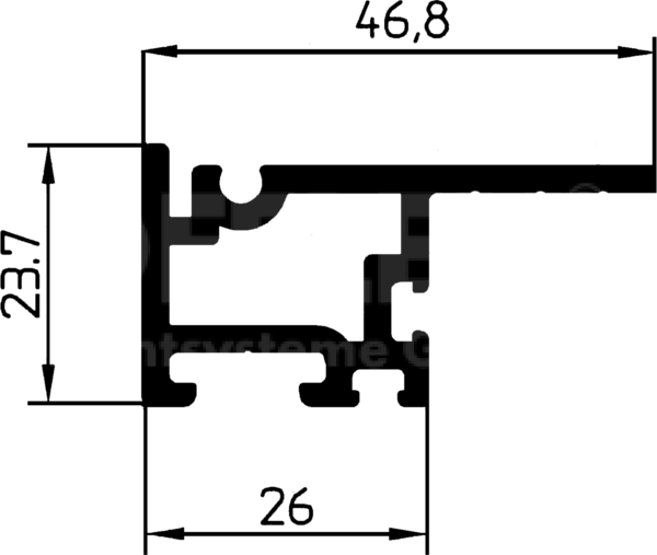 clamping profile 6232