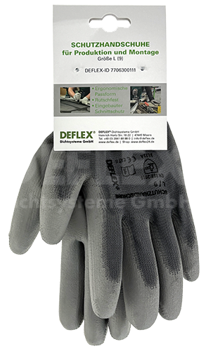 Protective gloves size L (9) for production and
assembly