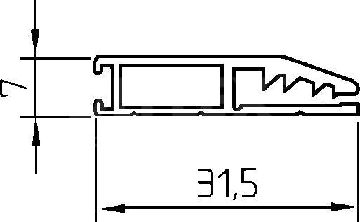 Frame profile ASSEL N 2058-5