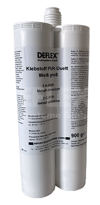 Klebstoff PUR-Duett, Weiss, groß