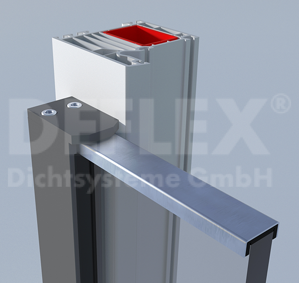 Glasbrüstung U3 Plus - ohne Glas, U-Profil