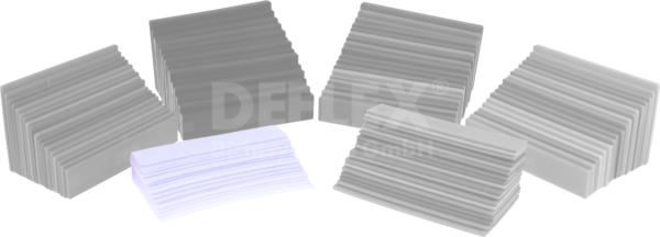 glazing block 100x24x1 mm