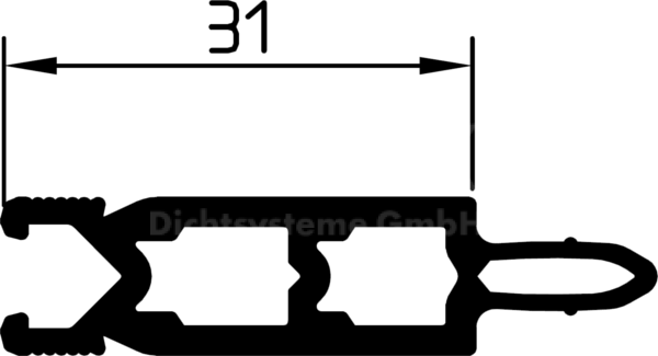 isolation profile 1531 31 mm