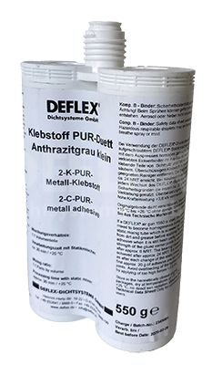 Klebstoff PUR-Duett Anthrazitgrau klein