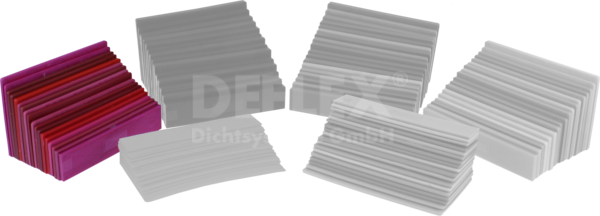 glazing block 100x26x3 mm