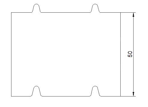 Dämmflex 100, Aufdoppelungsprofil
2350 x 60 x 50 mm