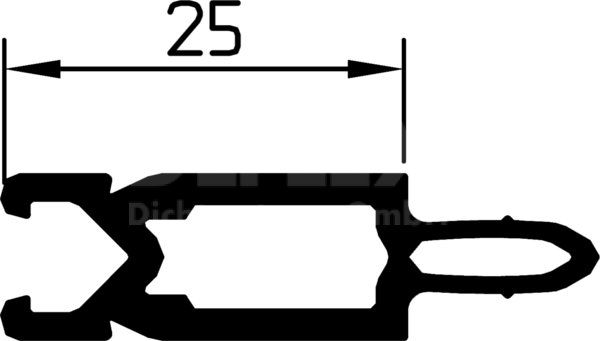 isolation profile 1525 25 mm