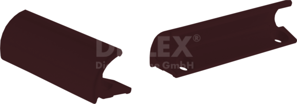 Bogengriff Alu 2101-2 Dunkelbraun