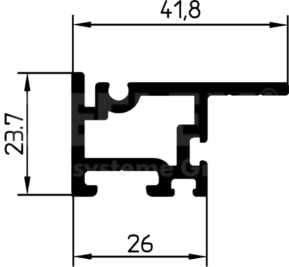 clamping profile 6231