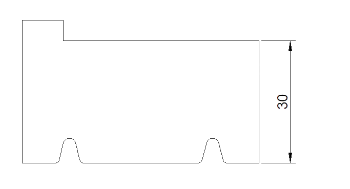 Dämmflex 100, Basisprofil für Hueck WS075
2350 x 60 x 30 mm