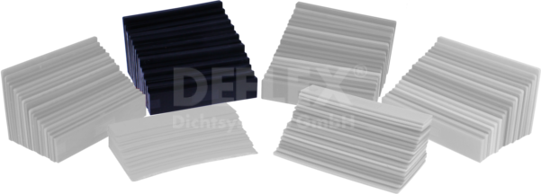 glazing block 100x22x6 mm